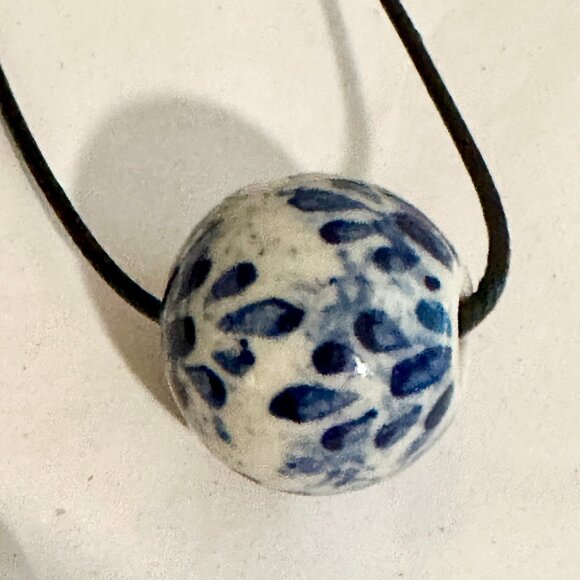 Boho BUNDLE (3) Ceramic Beads Pendants Chocker Necklaces Minimalist Boho Gipsy - Picture 3 of 15